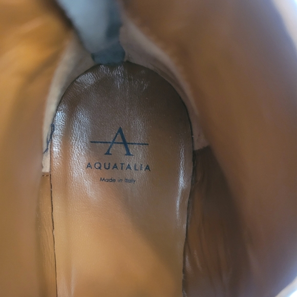 Aquatalia Gray Ankle Boots with Buckle - Picture 10 of 12